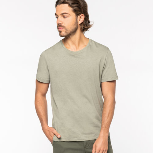 Native Spirit Unisex Organic Cotton Linen Blend T-Shirt Thumbnail