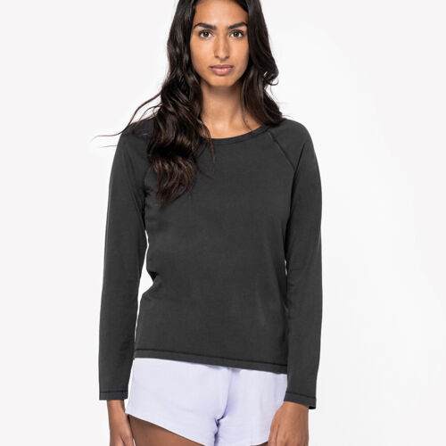 Native Spirit Ladies Raglan Long Sleeve Washed T-Shirt Thumbnail