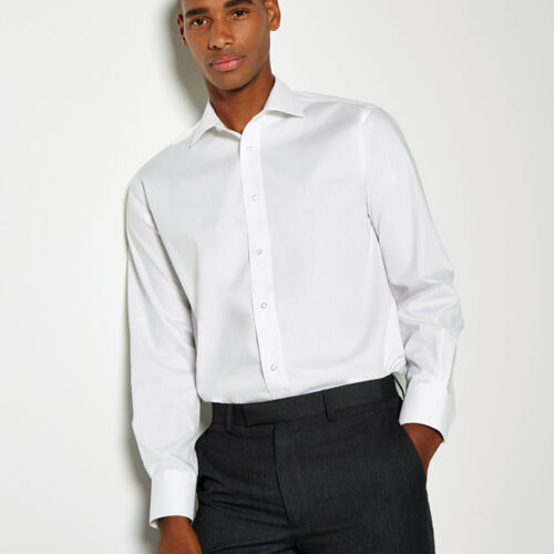 Classic Fit Long Sleeve Cutaway Collar Premium Oxford Shirt Thumbnail
