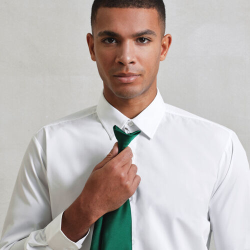 'Colours' satin clip tie Thumbnail