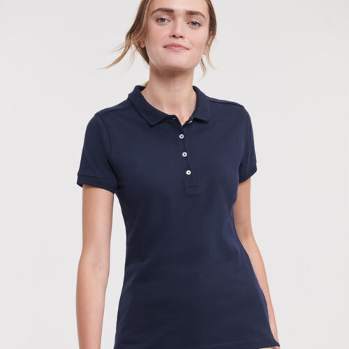 Russell Ladies Stretch Piqué Polo Shirt Thumbnail