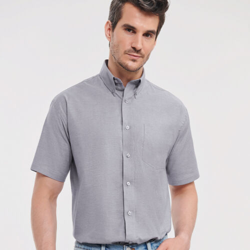 Russell Collection Short Sleeve Easy Care Oxford Shirt Thumbnail