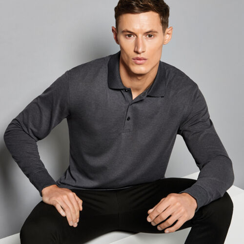 Kustom Kit Long Sleeve Poly/Cotton Piqué Polo Shirt Thumbnail